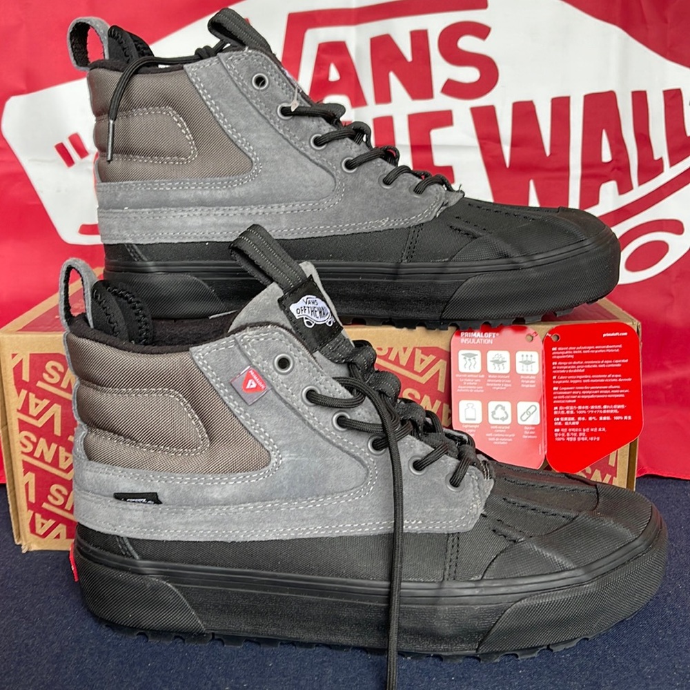 Vans Gray and Black Men's Boots